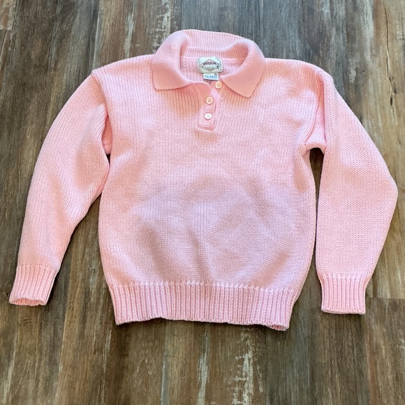 Helium Sweaters - Elegant Pink Collared Sweater